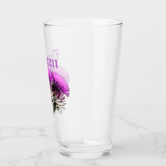 Drei schottische Disteln Glas (Links)