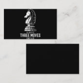 Drei Schritte vor dem Schachspiel Matt Game Schach Visitenkarte (Vorne/Hinten)