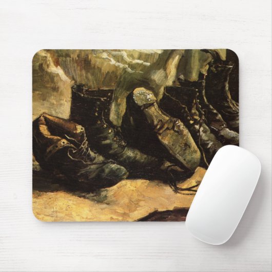 Drei Schuhpaare von Vincent van Gogh Mousepad (Mit Mouse)