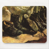 Drei Schuhpaare von Vincent van Gogh Mousepad (Vorne)
