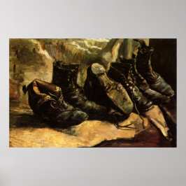 Drei Schuhpaare von Vincent van Gogh Poster