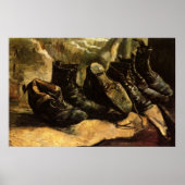 Drei Schuhpaare von Vincent van Gogh Poster (Vorne)