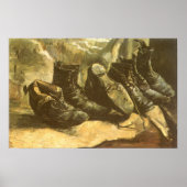Drei Schuhpaare von Vincent van Gogh Poster (Vorne)