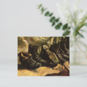 Drei Schuhpaare von Vincent van Gogh Postkarte (Stehend Vorderseite)