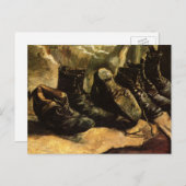 Drei Schuhpaare von Vincent van Gogh Postkarte (Vorne/Hinten)