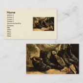 Drei Schuhpaare von Vincent van Gogh Visitenkarte (Vorne/Hinten)