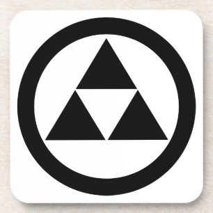 Drei Schuppen im Kreis Untersetzer