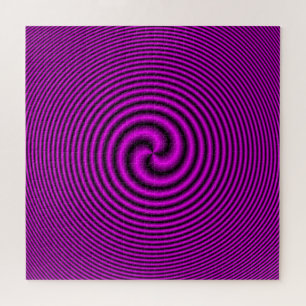 Drei Schwanzspirale in Violettrosa Puzzle