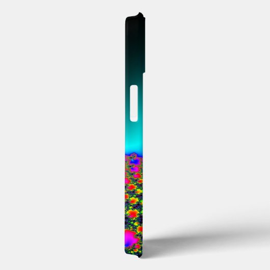 Drei Schwarz-Holen-Neon-Fraktal Case-Mate iPhone Hülle (Rückseite / Rechts)