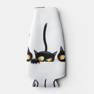 Drei schwarze Katzen Flaschenkühler