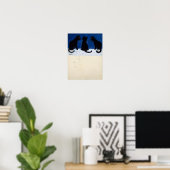 Drei schwarze Katzen im Schnee von Louis Wain Poster (Heimbüro)