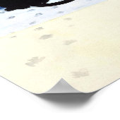 Drei schwarze Katzen im Schnee von Louis Wain Poster (Ecke)