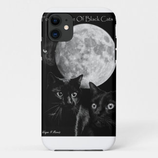 Drei schwarze Katzen und der Mond Case-Mate iPhone Hülle