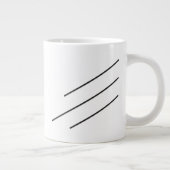 Drei schwarze Linien Jumbo-Tasse (Rechts)