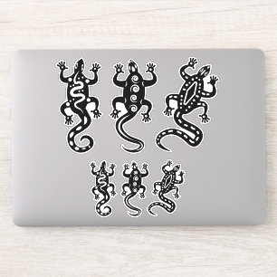 Drei schwarze Lizards Thunder_Cove Südwest Style Aufkleber