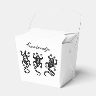 Drei schwarze Lizards Thunder_Cove Südwest Style Geschenkschachtel