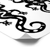 Drei schwarze Lizards Thunder_Cove Südwest Style Poster (Ecke)