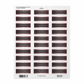 Drei schwarze Streifen und Rose Gold | RÜCKSENDEAD (Vorne)