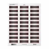 Drei schwarze Streifen und Rose Gold | RÜCKSENDEAD (Vorne)