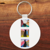 Drei schwarze Vasen Schlüsselanhänger (Vorderseite)