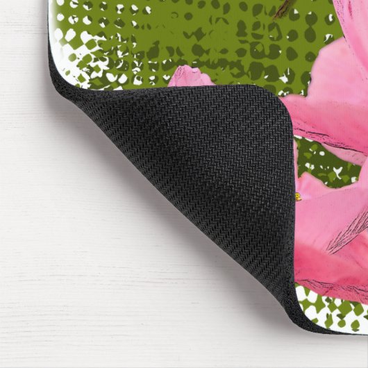 Drei schwebende Hübsche rosa Pupien Mousepad (Ecke)