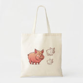 Drei Schweine Tote Bag Tragetasche (Vorne)