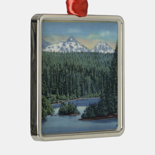 Drei Schwester-Berge nahe verbiegen ODER von Scott Silbernes Ornament (Rechts)