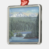 Drei Schwester-Berge nahe verbiegen ODER von Scott Silbernes Ornament (Links)