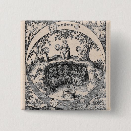 Drei Schwestern der Alchemie Button (Vorderseite)