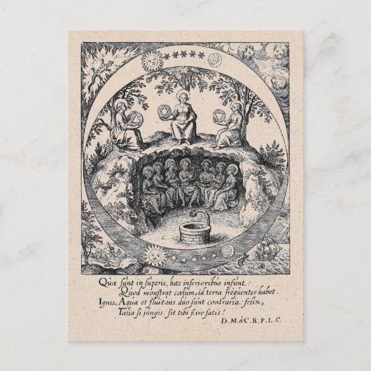 Drei Schwestern der Alchemie Postkarte (Vorderseite)
