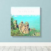 Drei Schwestern Katoomba landschaftlich Australien Leinwanddruck (Insitu (Holzboden))