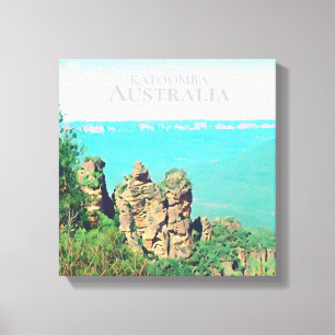 Drei Schwestern Katoomba landschaftlich Australien Leinwanddruck