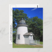 Drei Schwestern MittelLeuchtturm Cape Cod Postkarte (Vorne/Hinten)