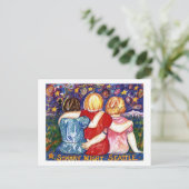 Drei Schwestern Postkarte (Stehend Vorderseite)