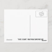 ‚DREI SCOOPS‘ POSTKARTE (Rückseite)
