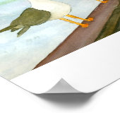 Drei Seageln auf dem Rennen Poster (Ecke)