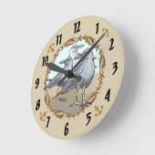 Drei Seaguluhren Runde Wanduhr (Winkel)