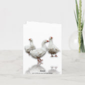 DREI SEBASTOPOL-GEESE AUF DER WEISSEN BIRD NOTE CA (Rückseite)