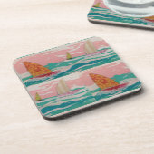 Drei Segelboote Getränkeuntersetzer (Linke Seite)