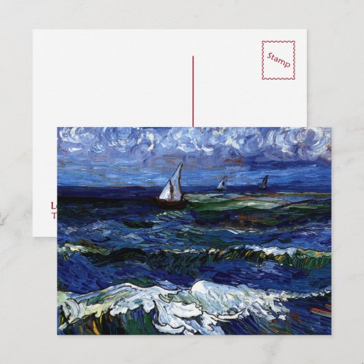 Drei Segelboote Postkarte (Vorne/Hinten)