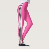 Drei seitliche Streifen rosa Leggings mit benutzer (Rechts)
