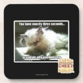 Drei Sekunden Getränkeuntersetzer (Vorderseite)