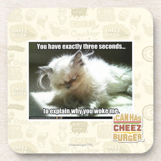 Drei Sekunden Getränkeuntersetzer (Vorderseite)