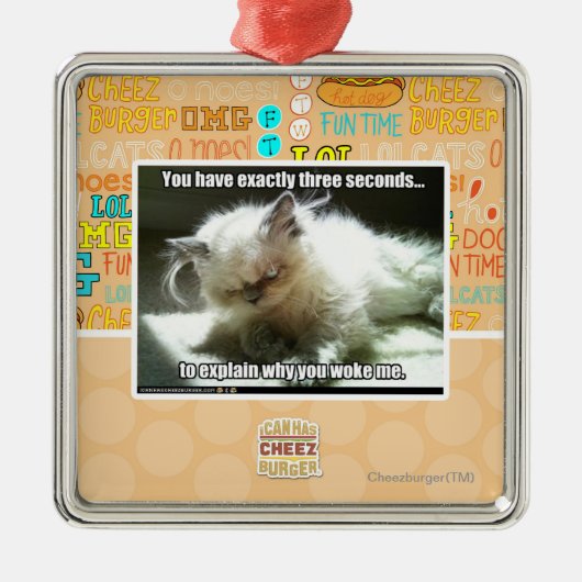 Drei Sekunden Ornament Aus Metall (Vorne)