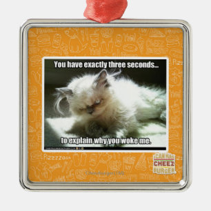 Drei Sekunden Silbernes Ornament