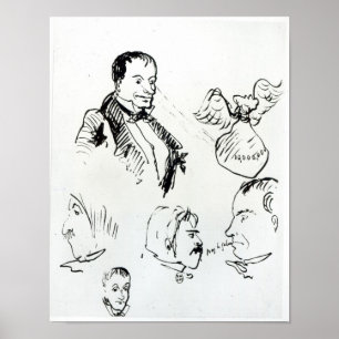 Drei Selbstportraits und Profile Poster