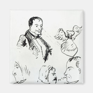 Drei Selbstporträts und Profile Magnet