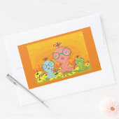 Drei seltsame Kreaturen, die Sticker werden