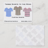 Drei Shirts zum Wind Visitenkarte (Vorne/Hinten)