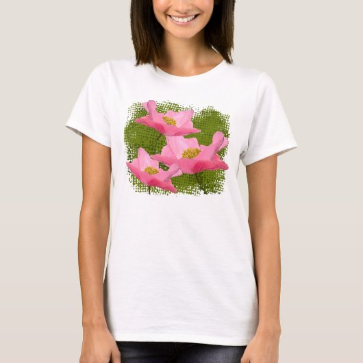 Drei sich hin- und herbewegende rosa T-Shirt (Vorderseite)